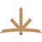 Ekena Millwork Alberta Smooth Timber Gable Bracket, Western Red Cedar, 72"W x 45"H x 1 1/2"D x 5 1/2"F, 15/12 Pitch GBW072X45X0206ALB00SWR - alternate 1